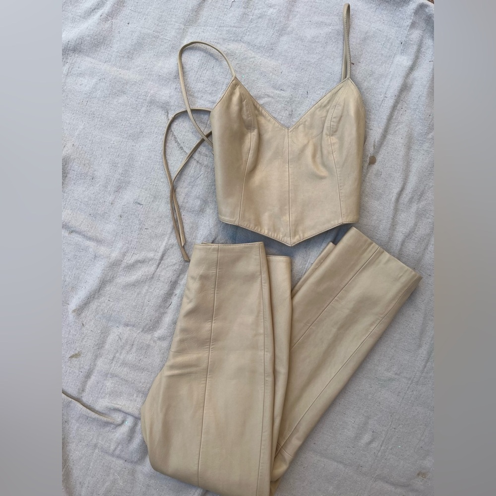 Vintage North Beach leather set